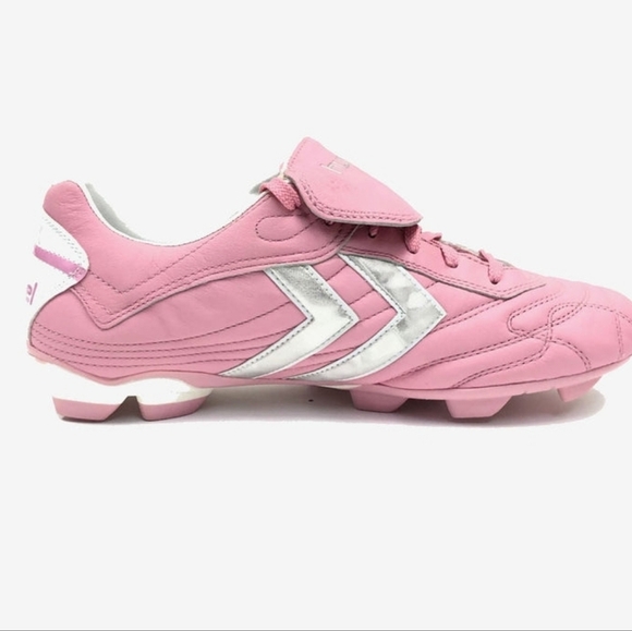 Hummel Pink Cleats with Silver Details - Picture 3 of 7